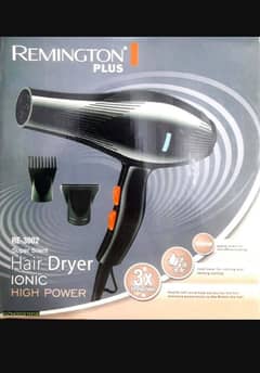 Professional hair dryer with adjustable temperature and airflow set