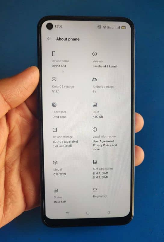 Oppo A54 4/128 10/10 condition phone 1