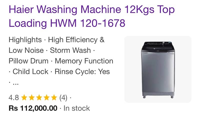 12 kg haier washing machine. 6