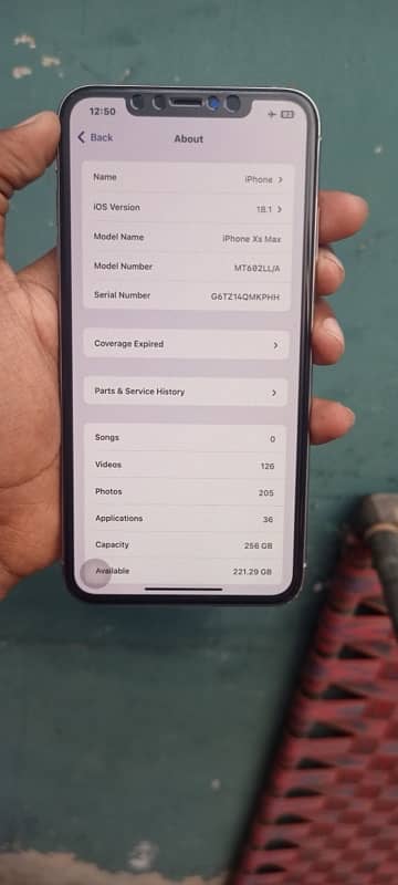 iphone xs max. contact no call & wtsp 03121424450. urgent sale. 0