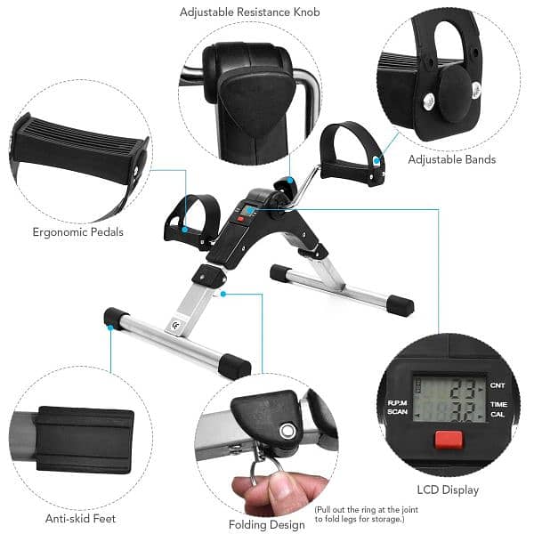 Digital Display Portable Exercise Gym Cycle 2