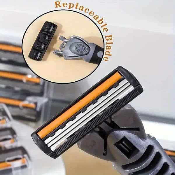 3-Layer Stainless Steel Safety Razor Blades for Men 1