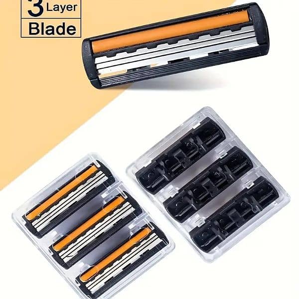 3-Layer Stainless Steel Safety Razor Blades for Men 2