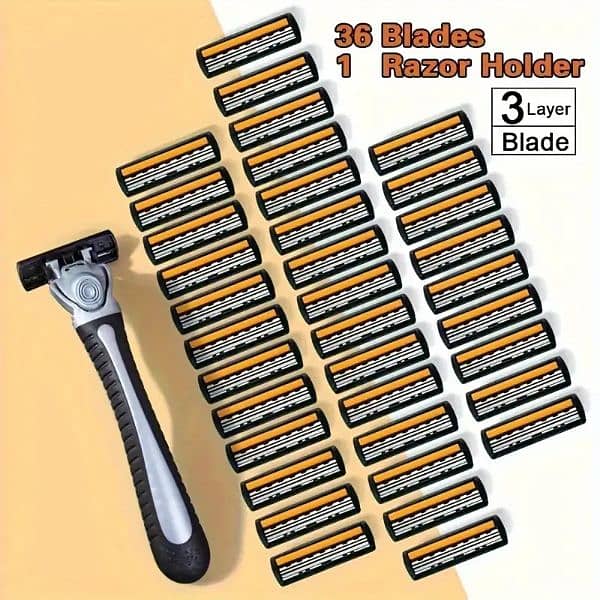 3-Layer Stainless Steel Safety Razor Blades for Men 3