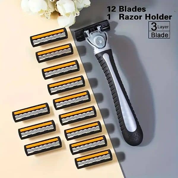 3-Layer Stainless Steel Safety Razor Blades for Men 5