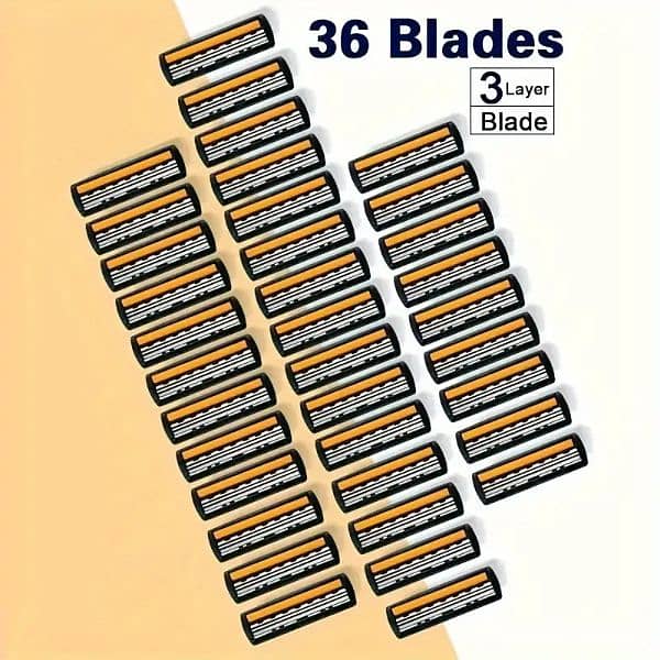 3-Layer Stainless Steel Safety Razor Blades for Men 6