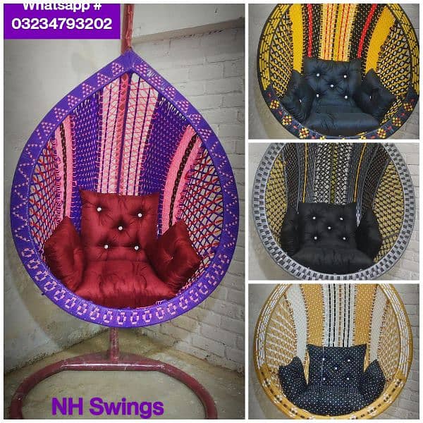 Hanging swing/Swings/Jhula/ outdoor swing/Jhula stand/ Garden swing 10