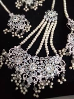 bridal silver jewellery set