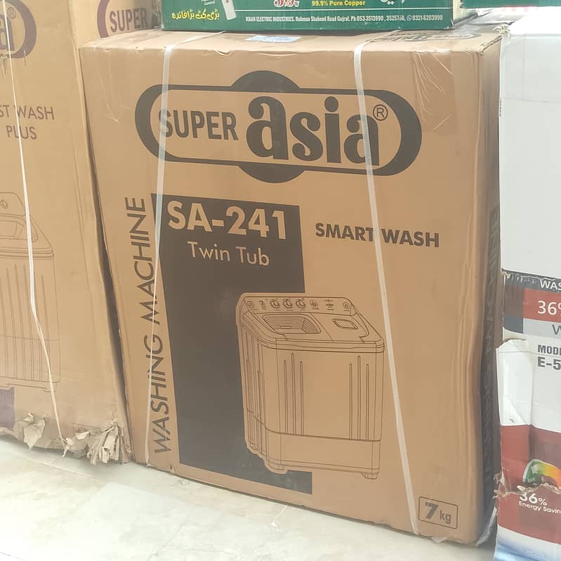 SA 241 Twin tub Dabal  5 years moter qeranty 7KG  Campany price 34500 3