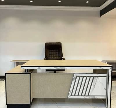 L shape executive table