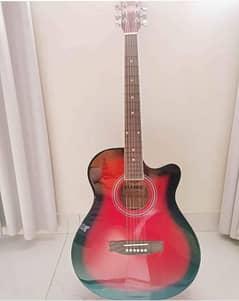 Semi acoustic guitar from classic brand with 2 picks and a bag