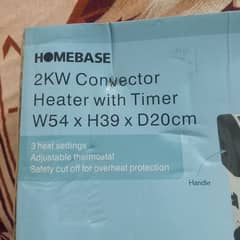 homebase 2Kw convector heater with timer