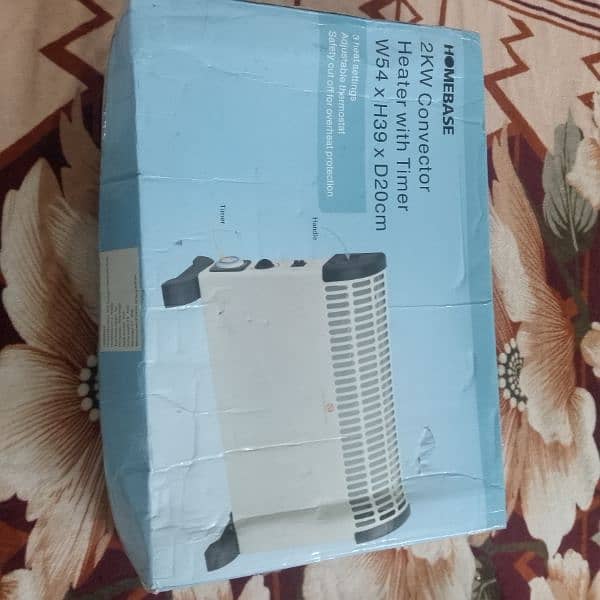 homebase 2Kw convector heater with timer 2