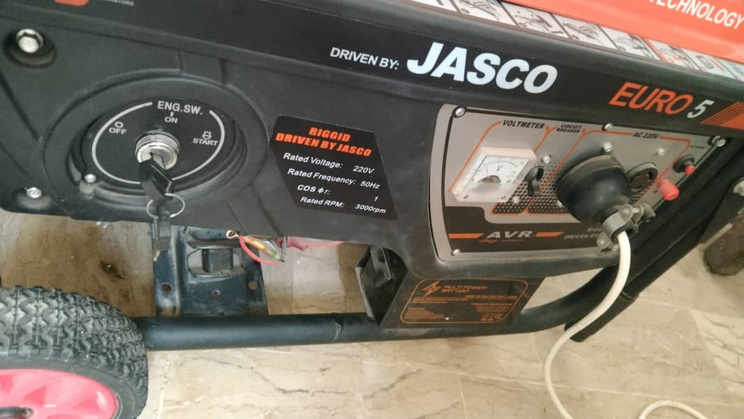 JASCO RH-6600 4 KVA EURO 5 Petrol+Gas Generator 2