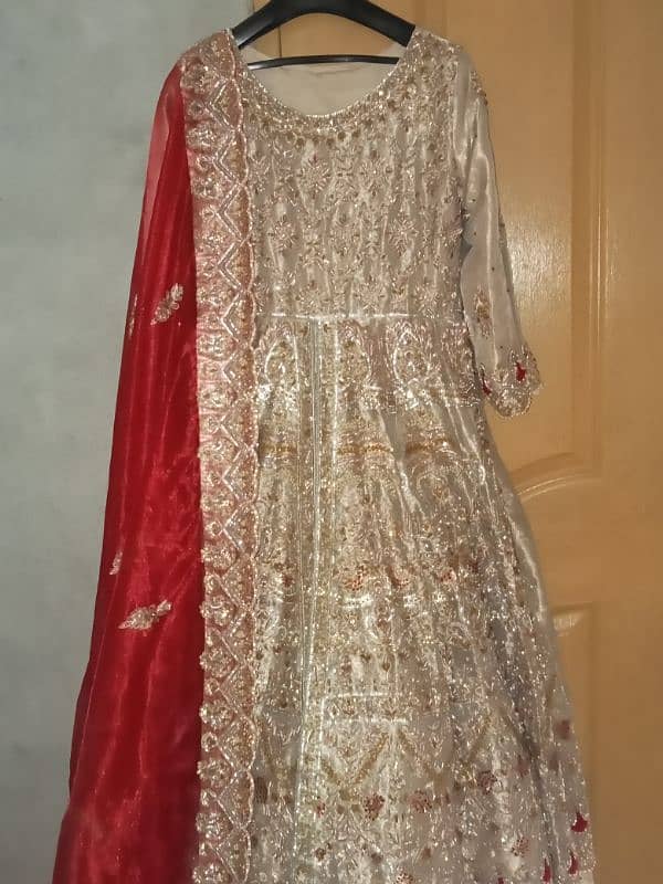 Bridal maxi Bridal dress for nikkah Bridal dress for walima 9