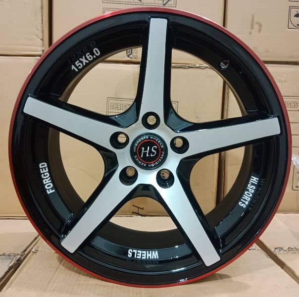 HS alloy rims Lahore. . . 4