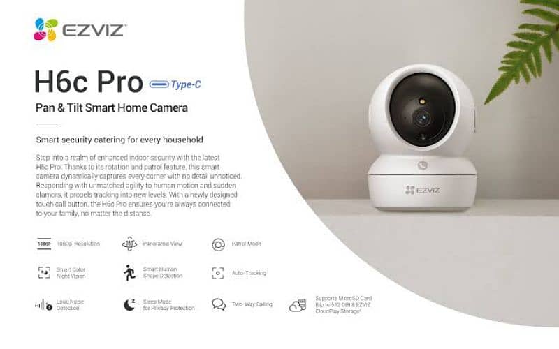 EZVIZ Wifi Security Camera 1 year warranty 3