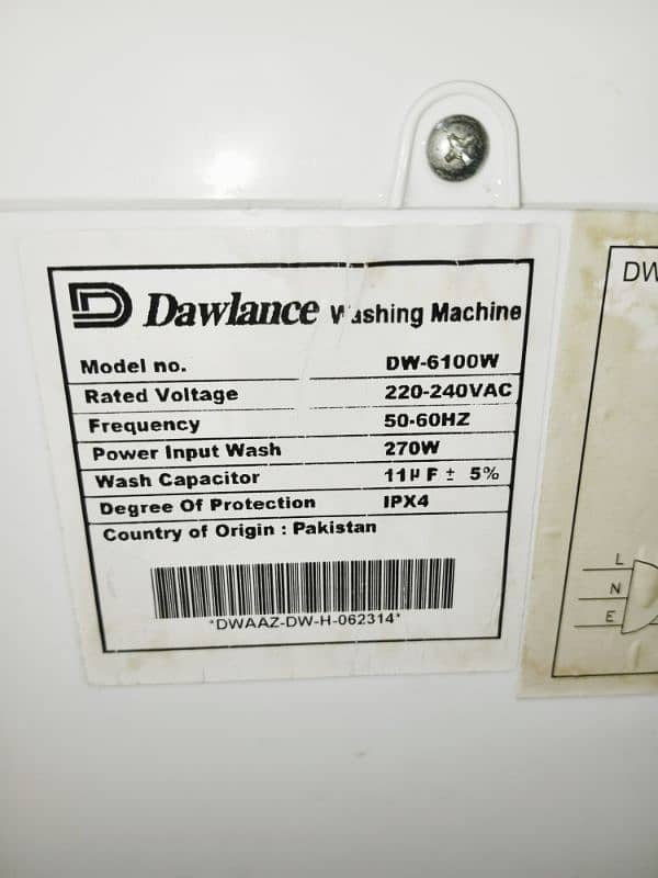 Dawlance Washing Machine 5