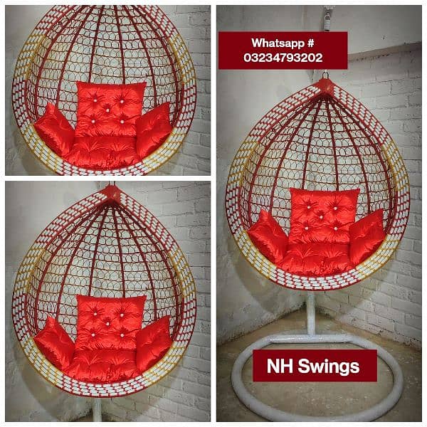 hanging swing/swing/jhula stand/jhula/outdoor swing/egg swing/macrame 4