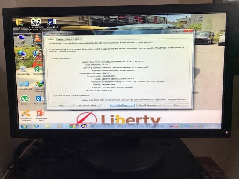 Lenovo complete pc with monitor 14