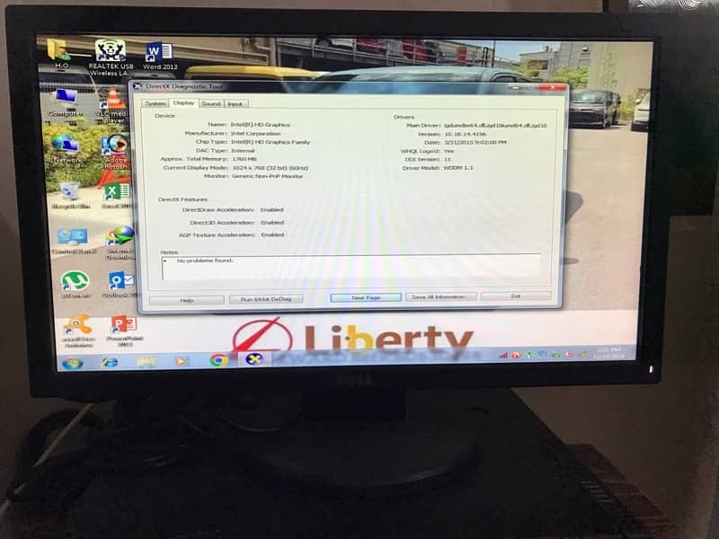 Lenovo complete pc with monitor 15