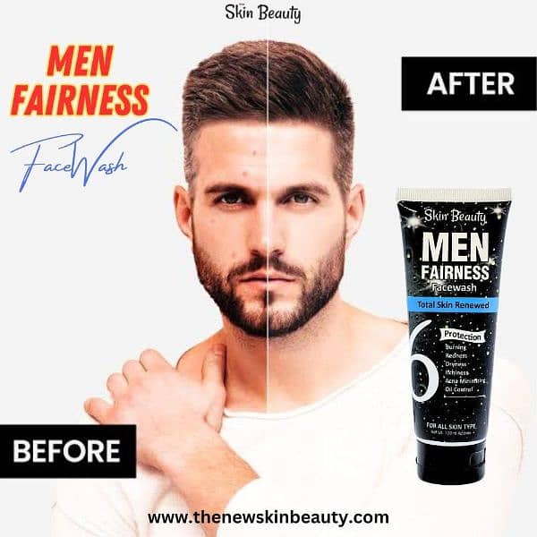 Men's Fairness Face wash 200 ml, Pack Of 2 4