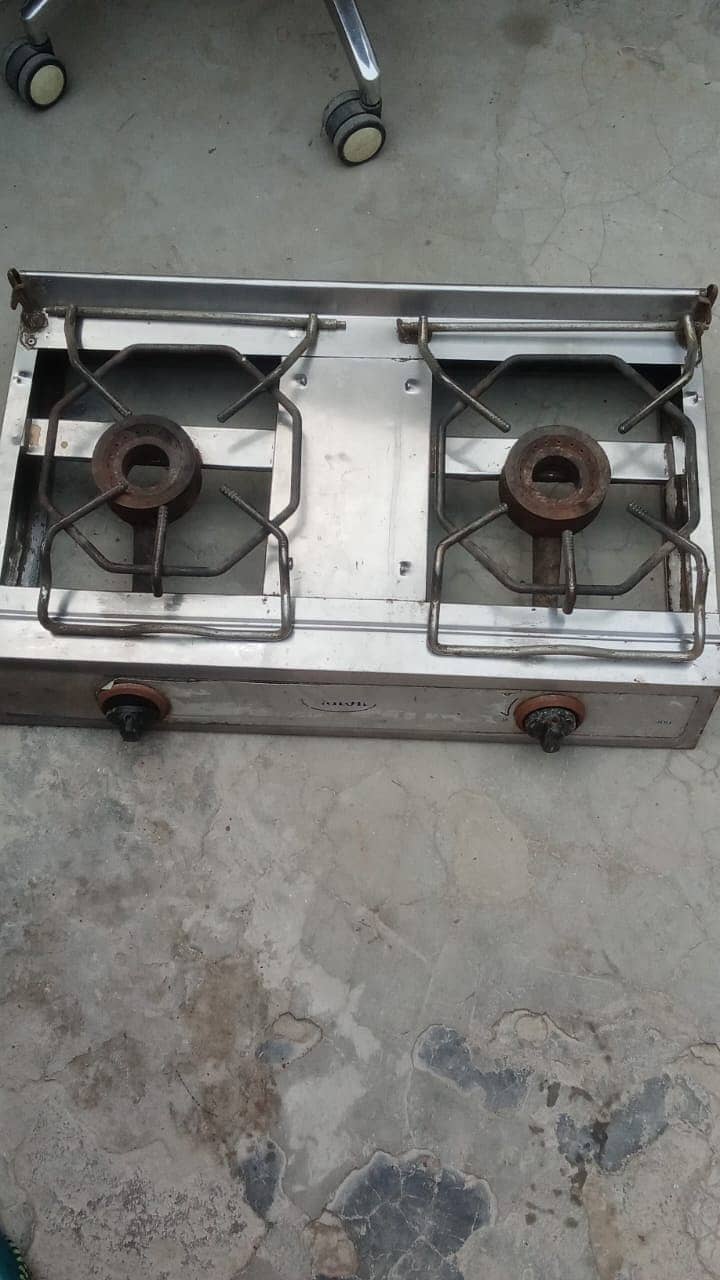 Double Burner Commercial Stove for Sale/Gas Cholha for Sale 4