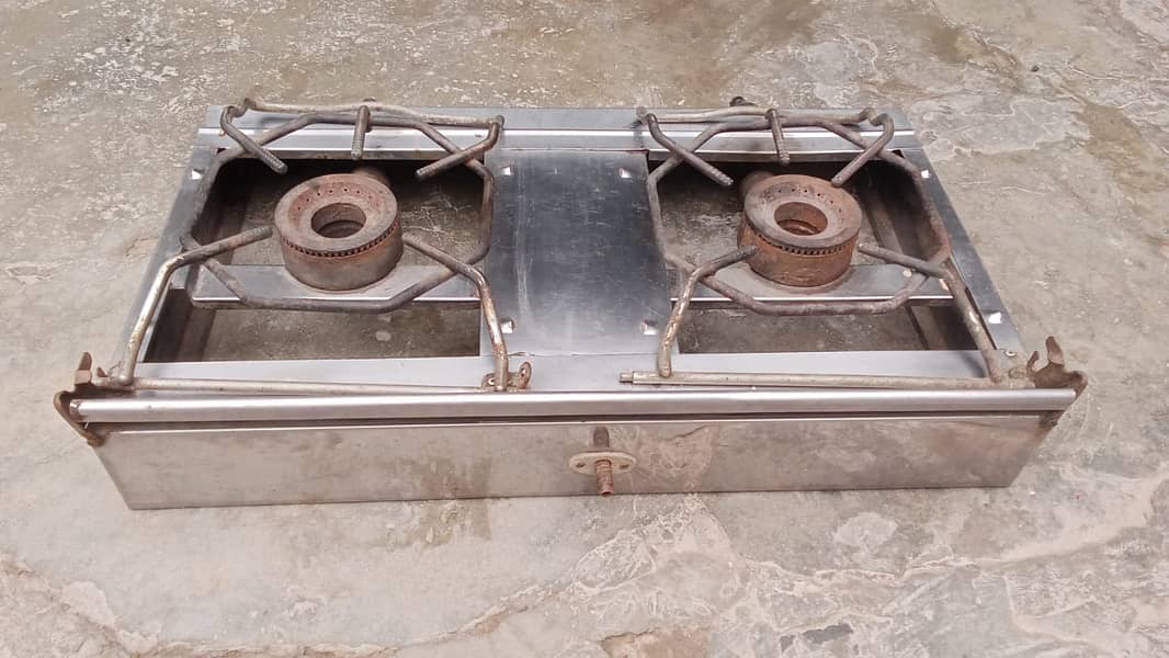 Double Burner Commercial Stove for Sale/Gas Cholha for Sale 5