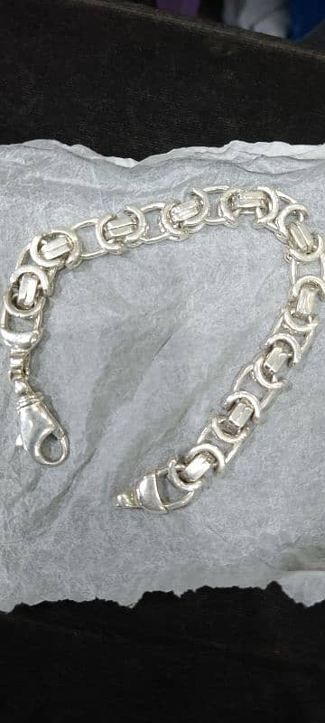 Italian Silver and gold bracelets and chains  imported for men & women 1