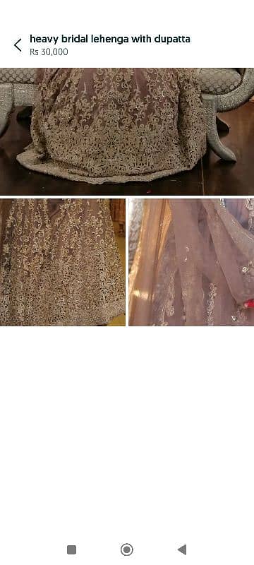 bridal maxi and dupatta for sale 0