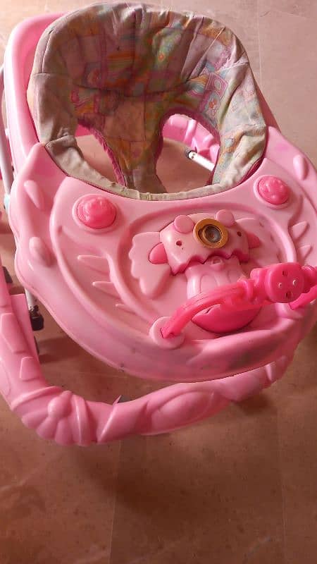 Pink Baby walker 1