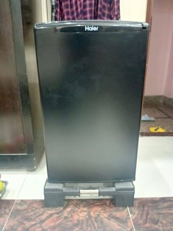 original Haier imported fridge black colour excellent condition small 1