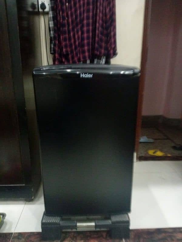 original Haier imported fridge black colour excellent condition small 2