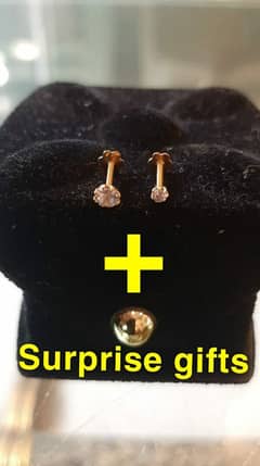 gold nose pin + surprise gift