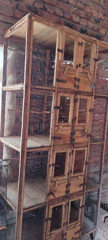 8 portion wodden cage for sale pakki lakry ka bna howa ha 1