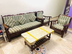 5 seater sofa with large table