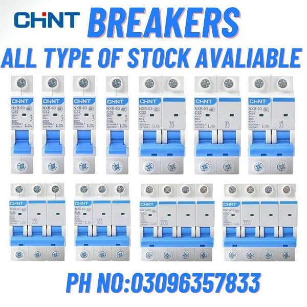 Chint breakers , contractors , spds 1