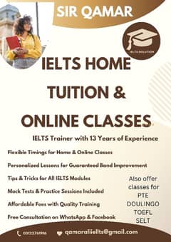 "PTE Preparation and IELTS – Online & Home Tutoring Available"