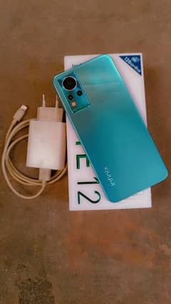 infinix note 12  6+5/128 GB with box and charger