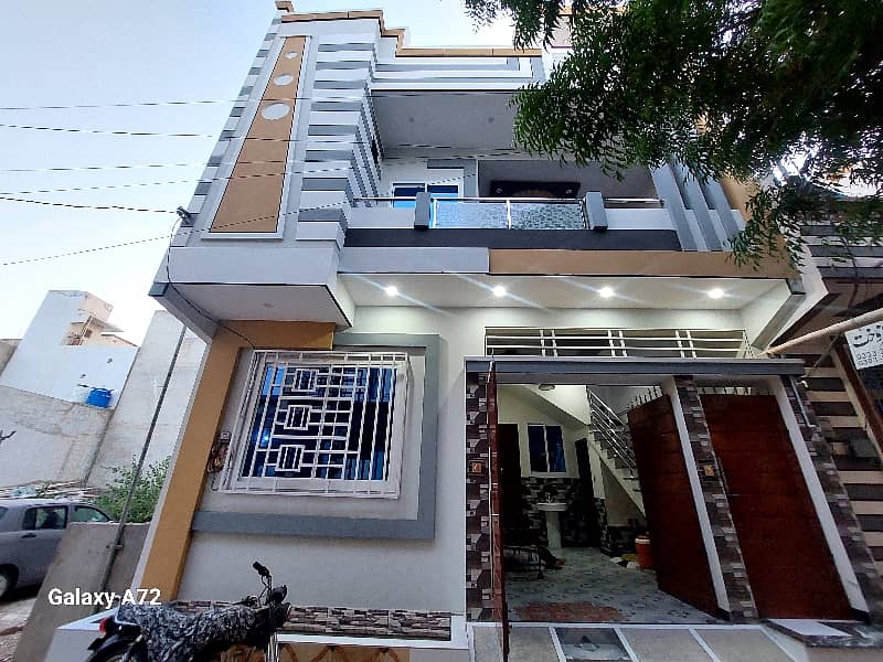 120 Yards Beautiful House Double Storey Sale In Block-4, Saadi Town TARIQ 0