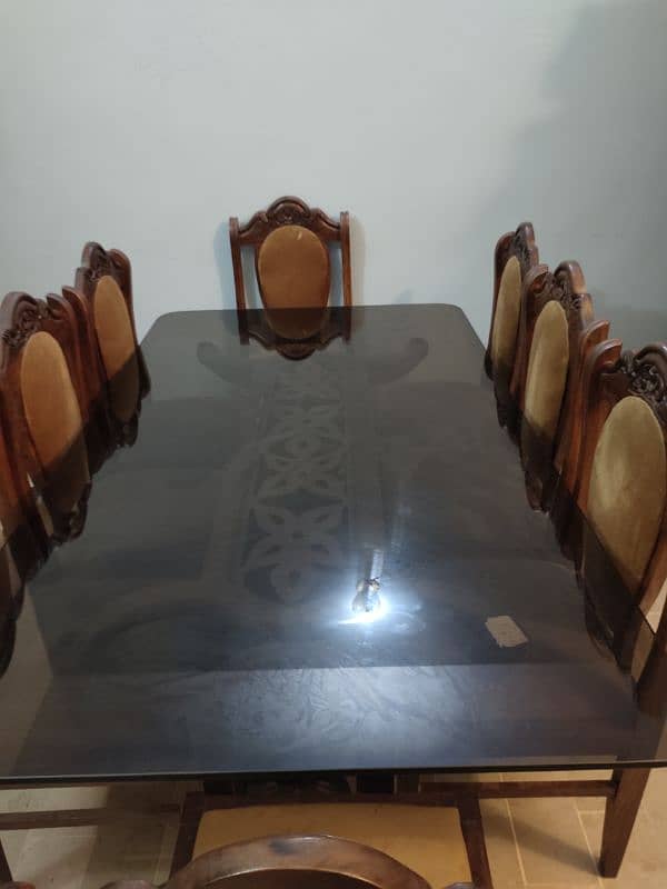 8 seater sheesham wood dinning table 2