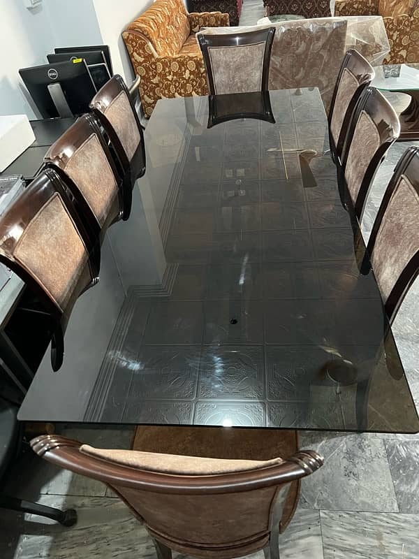 Mercury glass 8 person dinning table 1