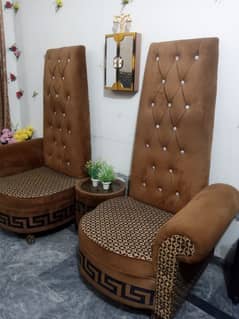 brown long sofas