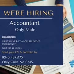 Need An Accountant/Required Male Accountant