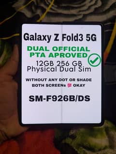 Samsung Z Fold 3 Dual sim Official PTA