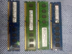 16 GB RAM DDR3, 4 sticks of 4GB