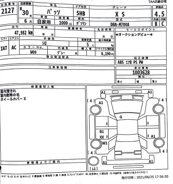 Toyota passo xs 2018-2022 6