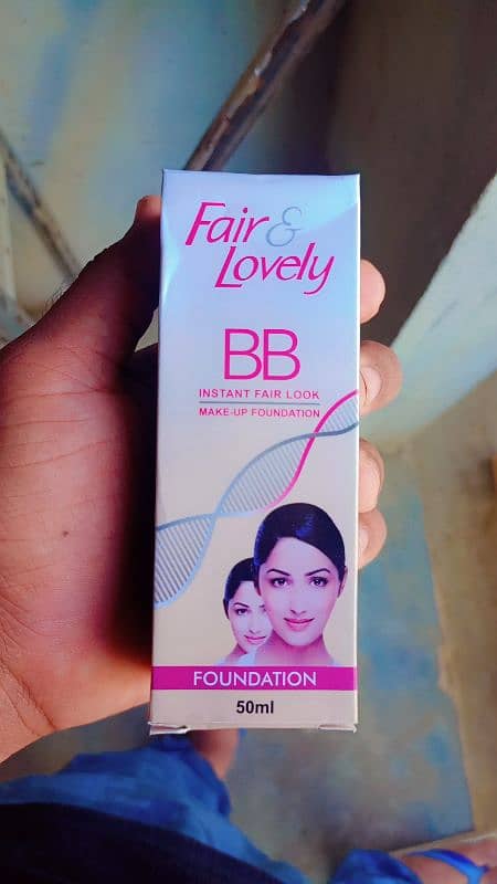 Alovera gel and BB fair & lovely. 2