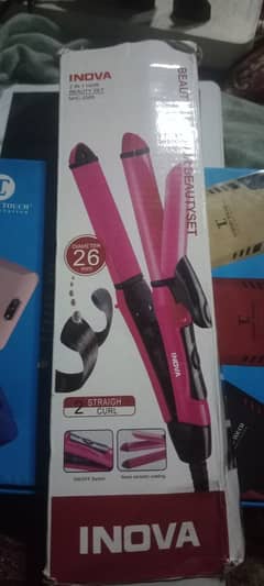 inova 2 in 1 beauty set straightener and culr