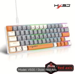 HXSJ Mechanical Gaming Keyboard Wired 63 Keys